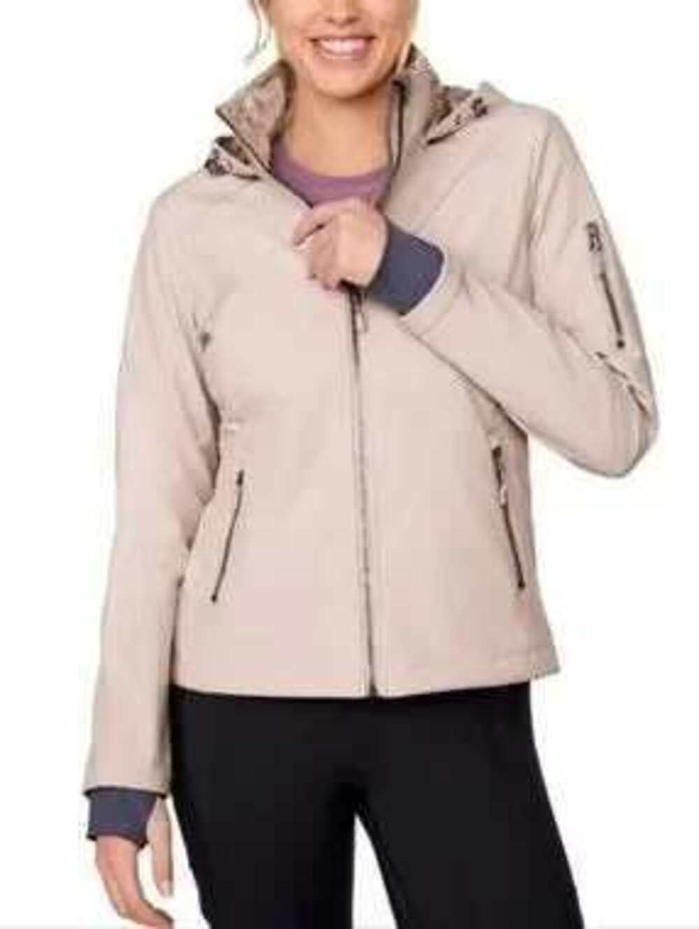 NWT Free Country Women's Softshell Jacket Hooded Wind & Water Resistant, S (4/6)